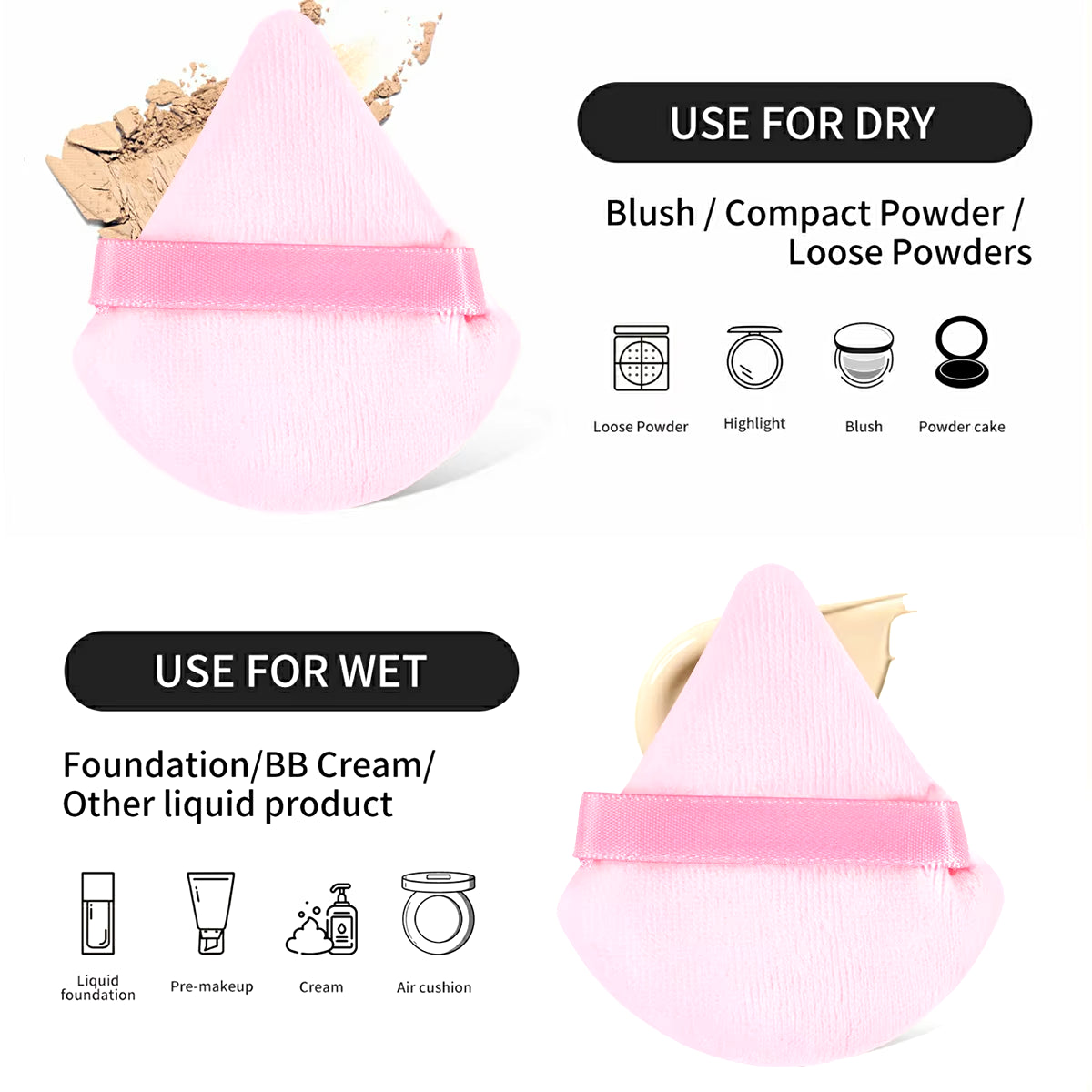 45PC Pro Makeup Brush & Sponge Kit