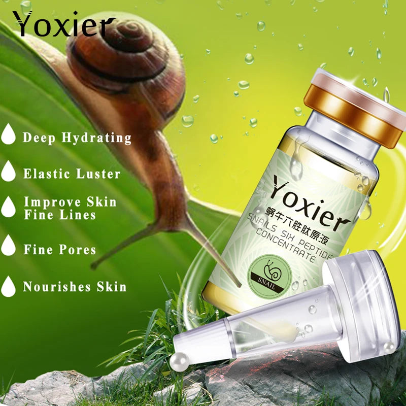 Anti-Aging Snails Concentrate Face Care Hyaluronic Acid Moisturizing Oil-Control Serum Snail Pure Extract Face Care 10Ml