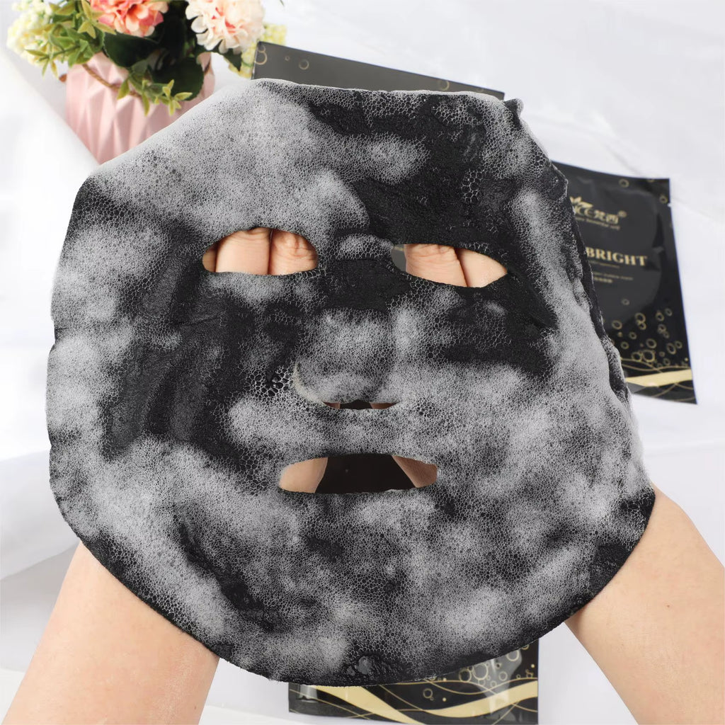 10Pcs  Oxygenating Black Sea Salt Bubble Mask Moisturizing Mask Care Deep Purifying Moisturizing Mask