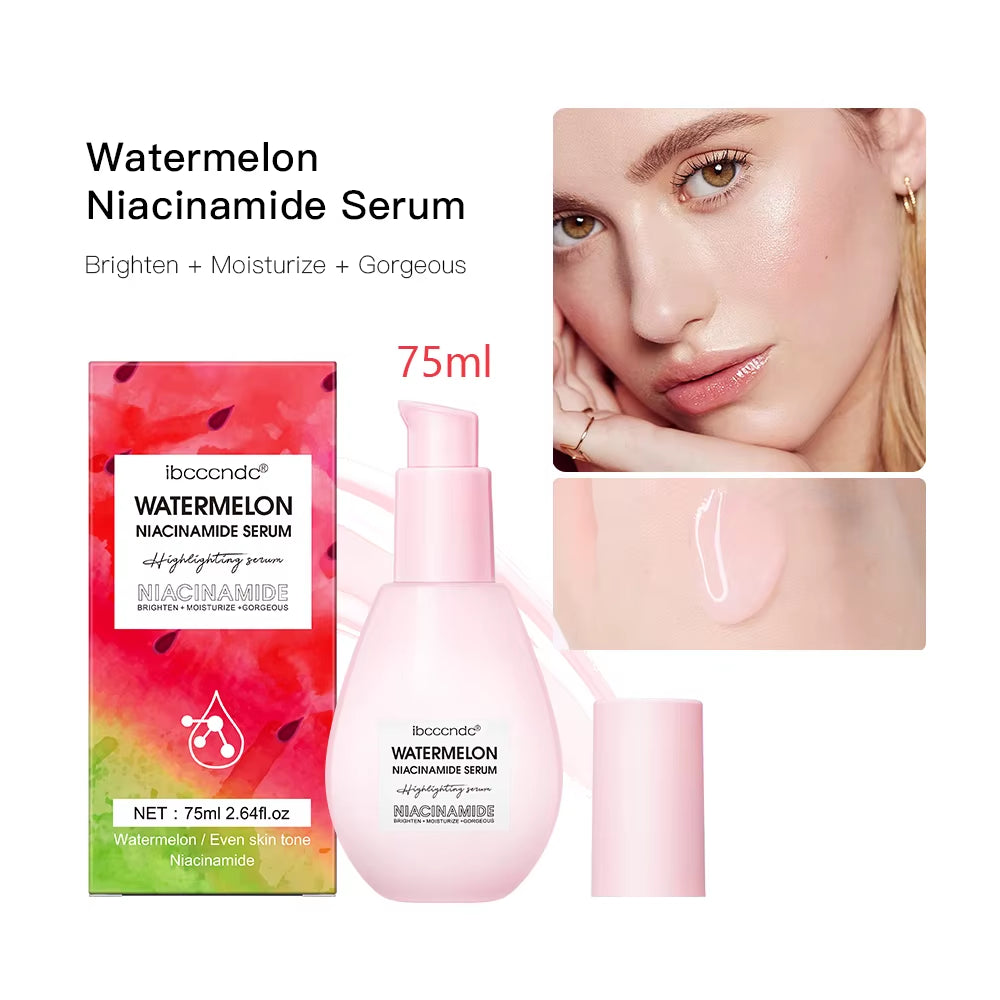 New Watermelon Nicotinamide Light Bulb Essence Moisturizing Skin Brightening Face Brightening Essence for Women Skin Care