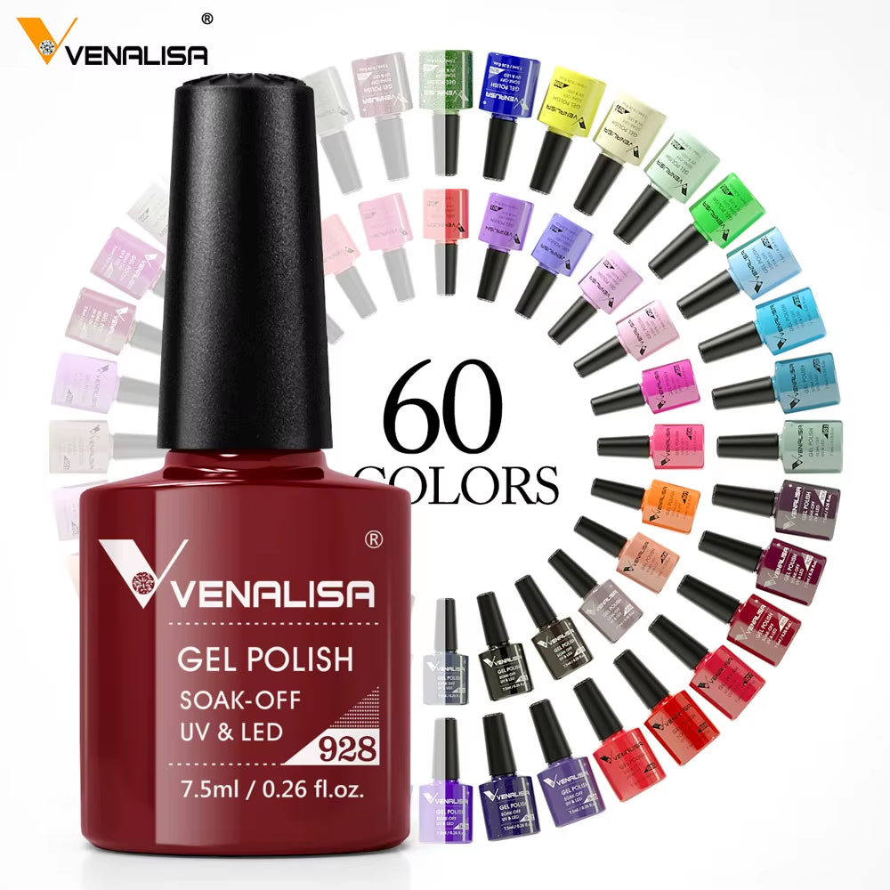 60 Color UV Gel Nail Polish Set