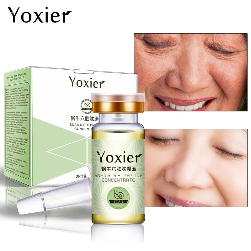 Anti-Aging Snails Concentrate Face Care Hyaluronic Acid Moisturizing Oil-Control Serum Snail Pure Extract Face Care 10Ml